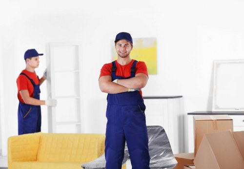 Packing boxes and furniture for self storage in Tooting