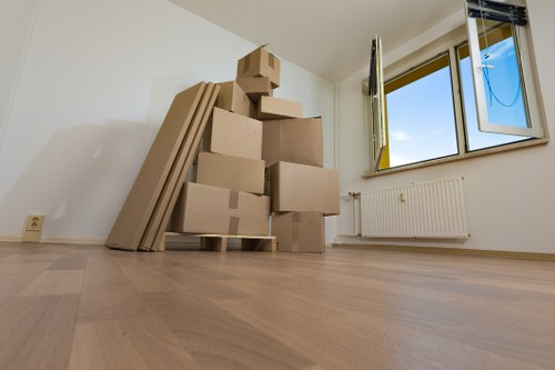 Charity partnership collection of reusable household items from storage