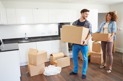 Local removals team handling furniture transport in Tooting